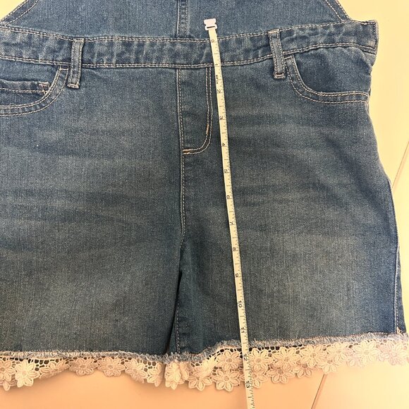 The Children's Place Girls Denim Shortall Overalls - Picture 6 of 6